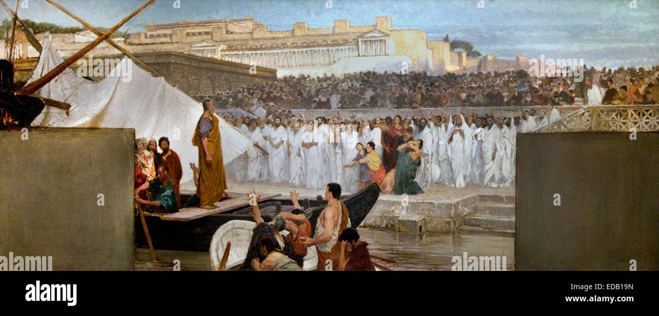 The Departure of Marcus Atilius Regulus ( Roman Consul 267 BC fought