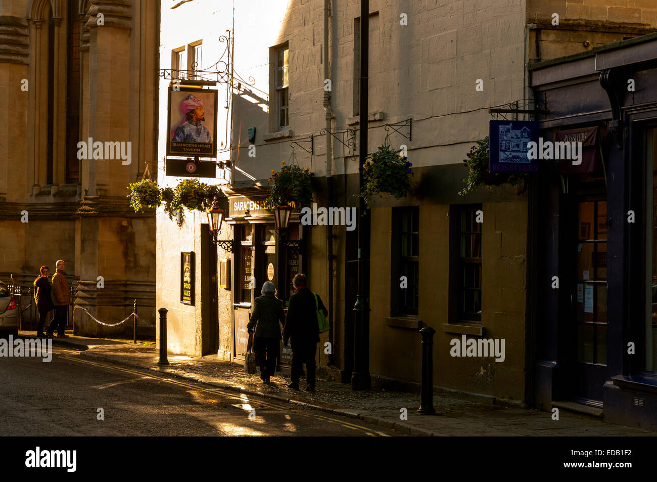 Saracens Head Tavern in Bath Somerset UK. The oldest pub in the city ...