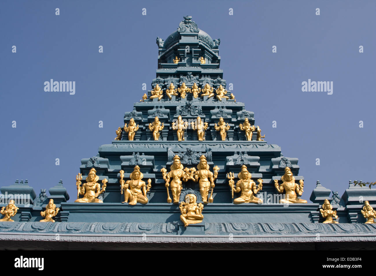 Asia, India, Karnataka, Mangalore, details of a Hindu temple Stock Photo