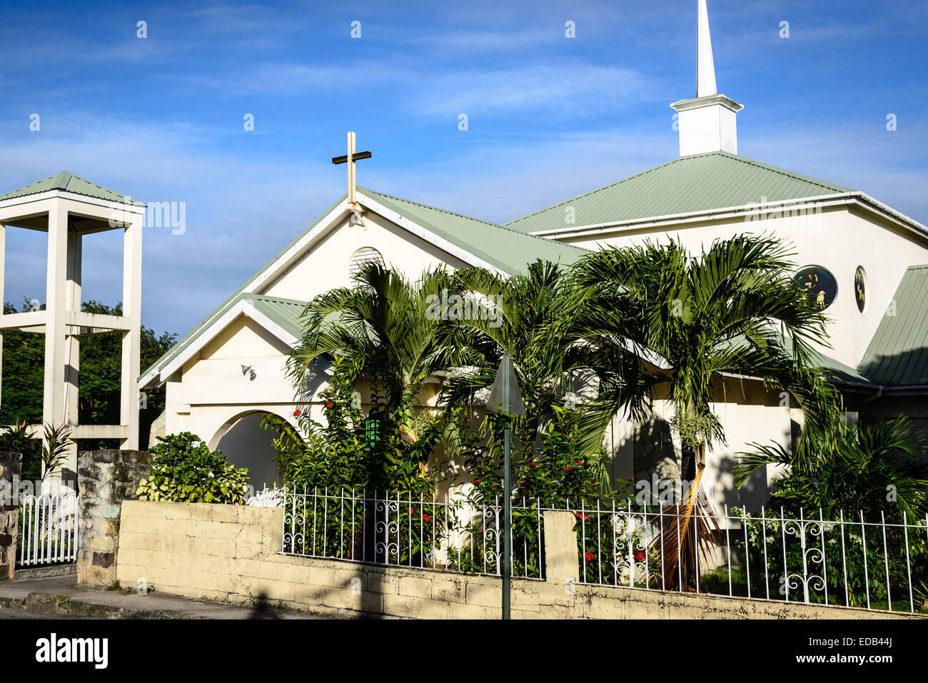 All saints anglican church jonas road antigua stock photo alamy