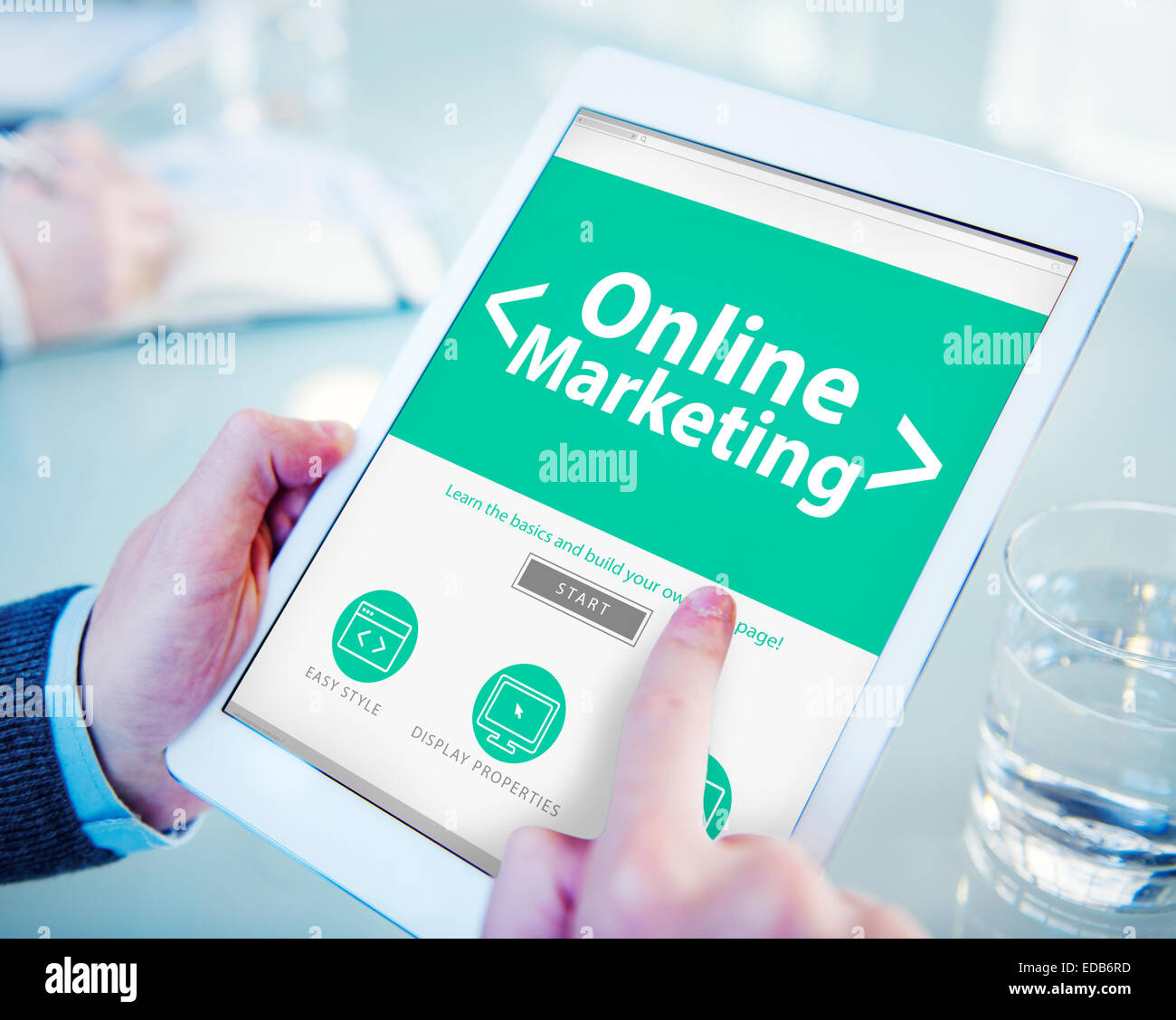 Digital Device Online Marketing Concept Stock Photo