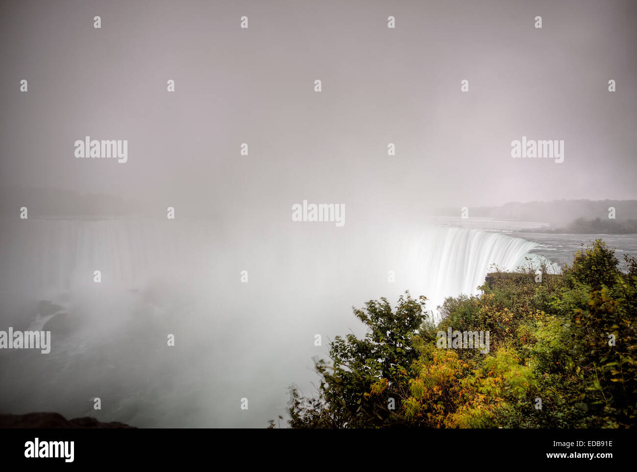 Niagara Falls Daytime Ontario New York Canada USA Stock Photo Alamy