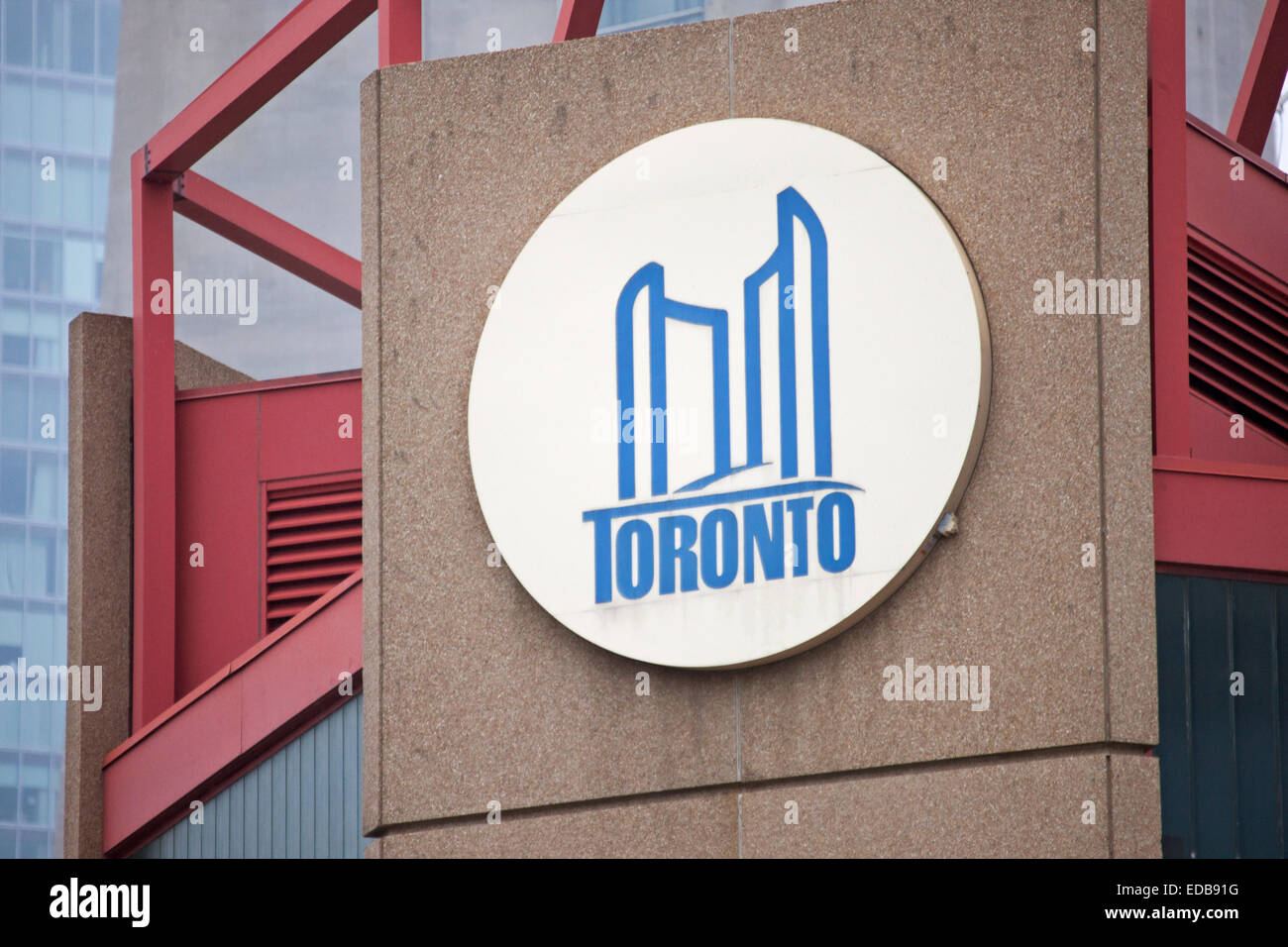 Toronto City Logo on a building downtown Stock Photo