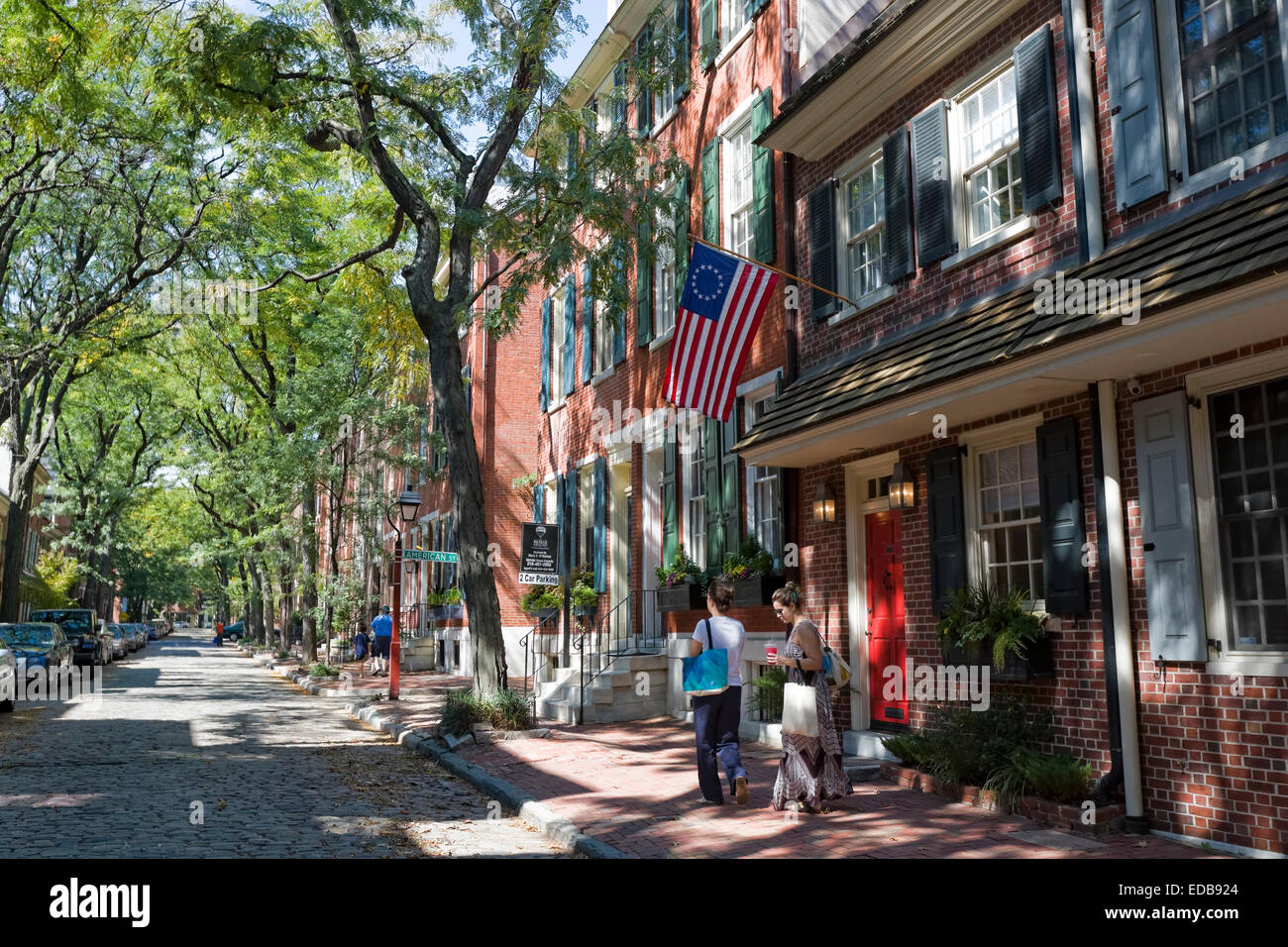 Historic Neighborhood, Philadelphia, Pennsylvania Stock Photo Alamy