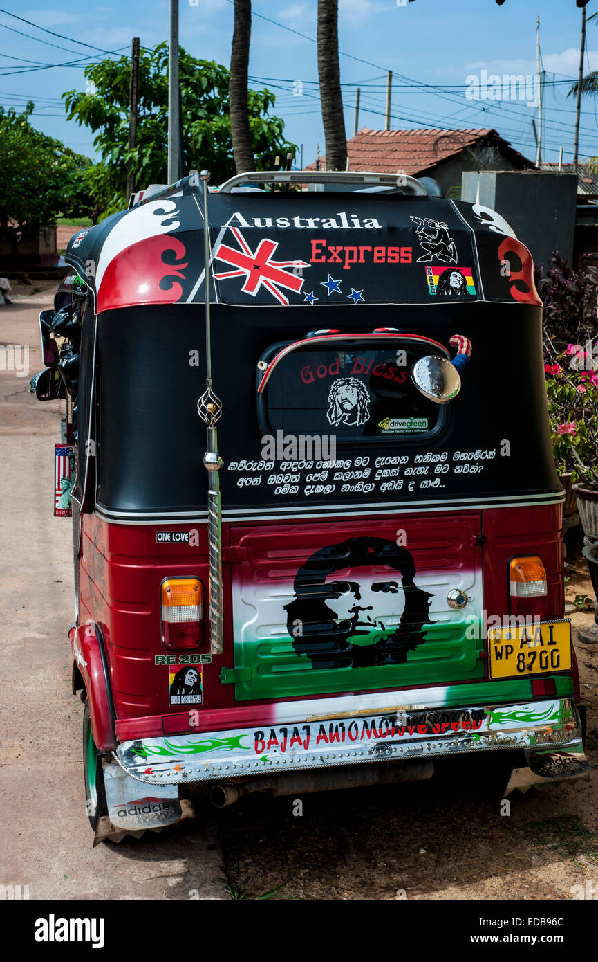 Auto-rickshaw in Negombo, Sri Lanka Stock Photo