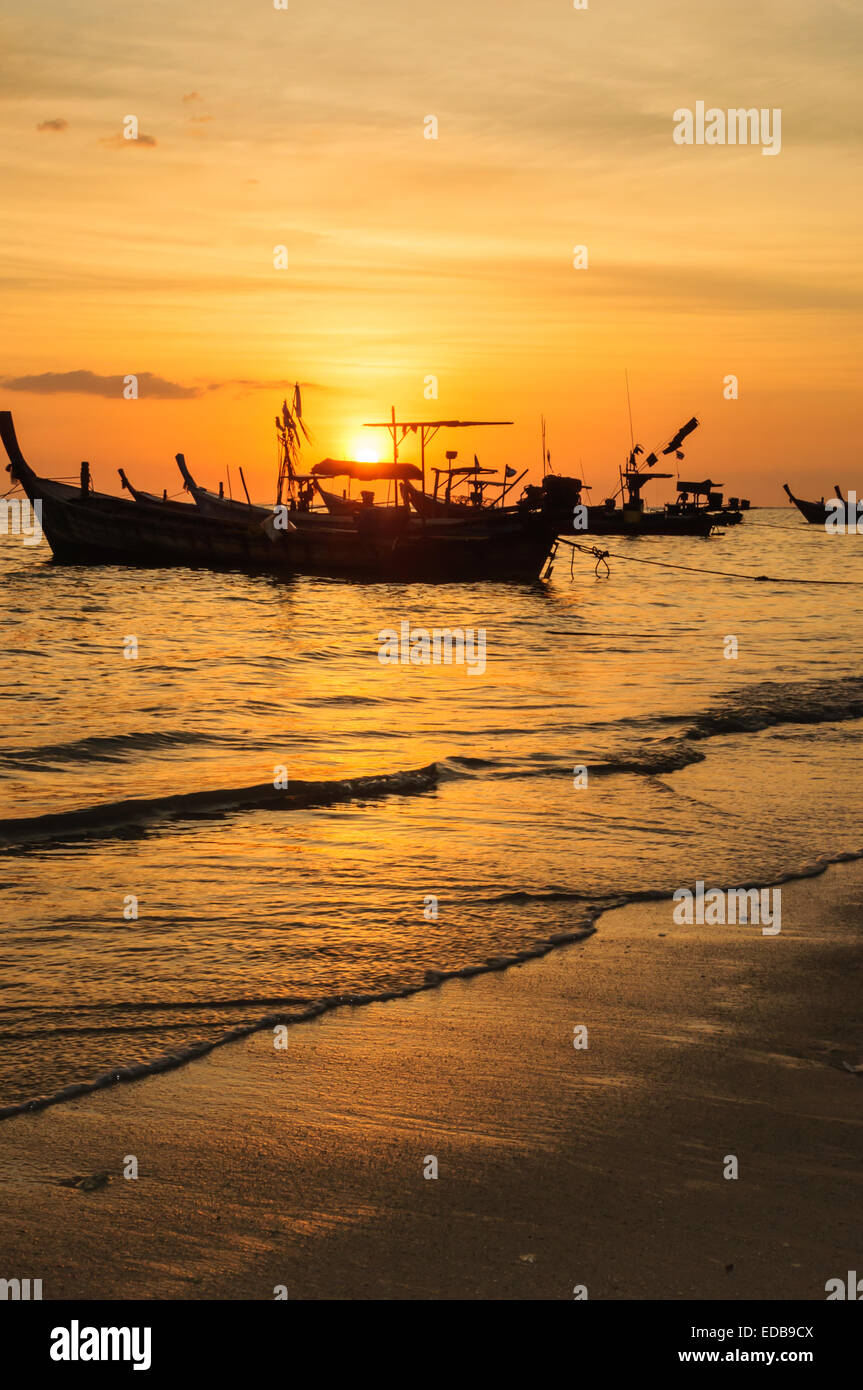 Tranquil boat silhouette hi-res stock photography and images - Alamy