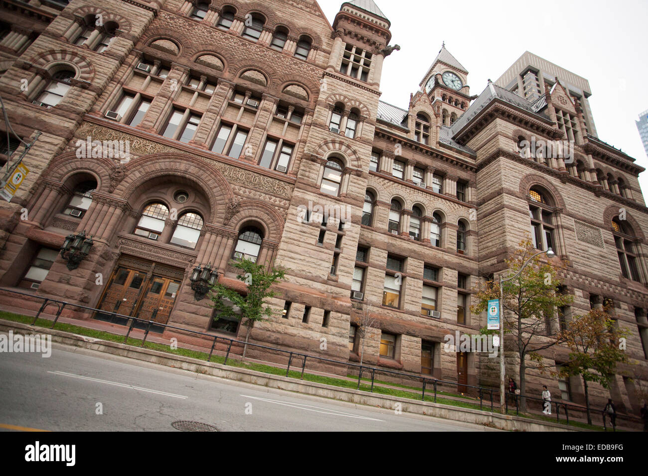 old city hall Toronto downtown brownstone building Stock Photo