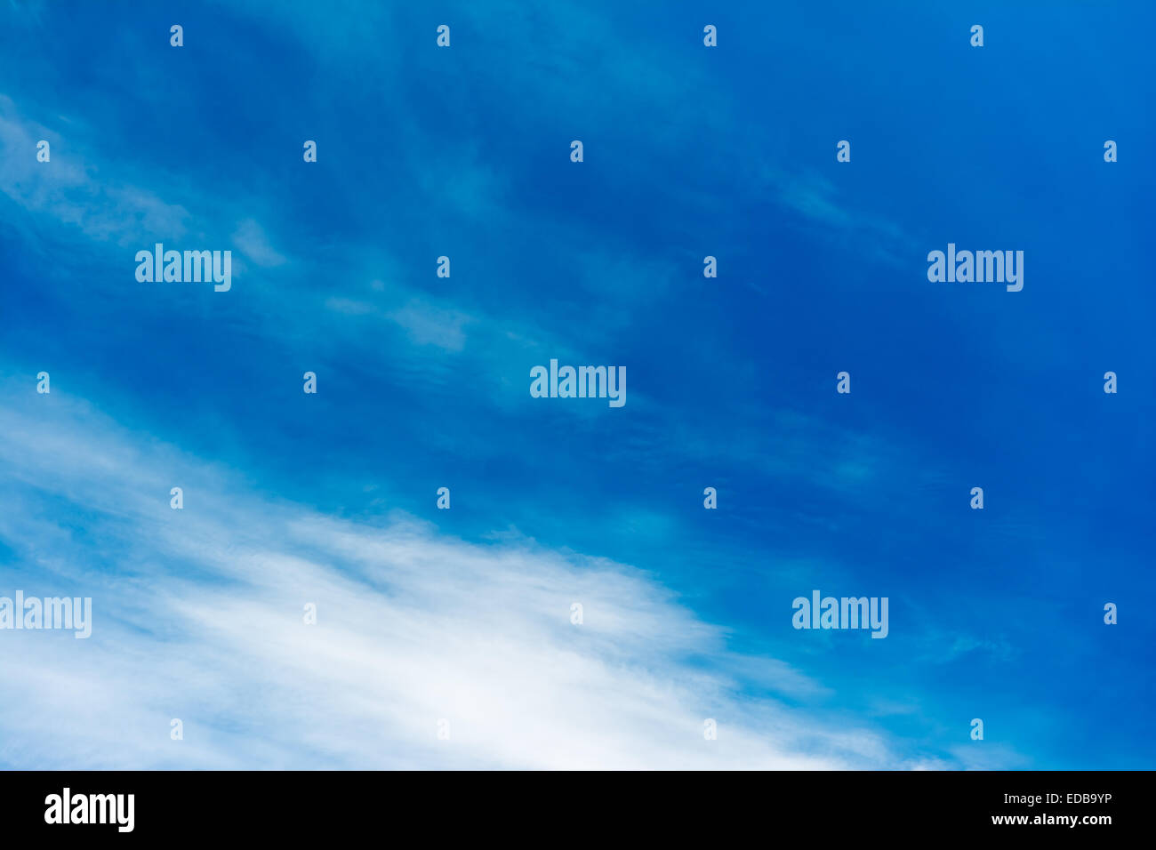Summer Blue Sky With Soft White Clouds Stock Photo - Alamy