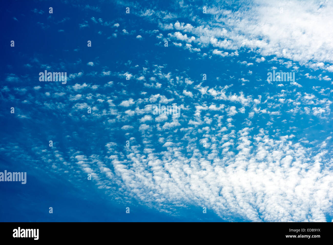 Summer Blue Sky With Soft White Clouds Stock Photo - Alamy