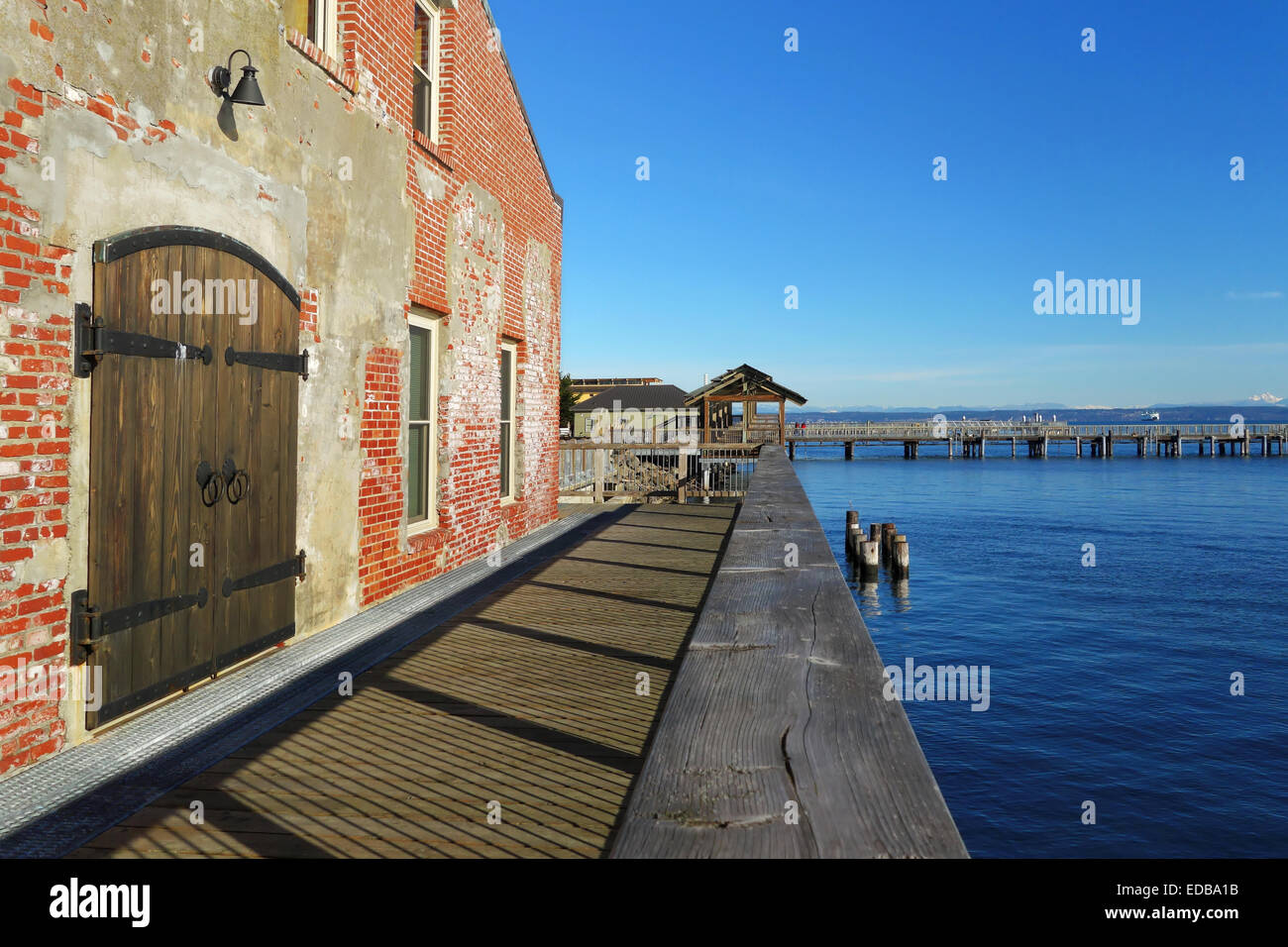 Clam Cannery, Port Townsend waterfront, Jefferson County, Washington, USA Stock Photo