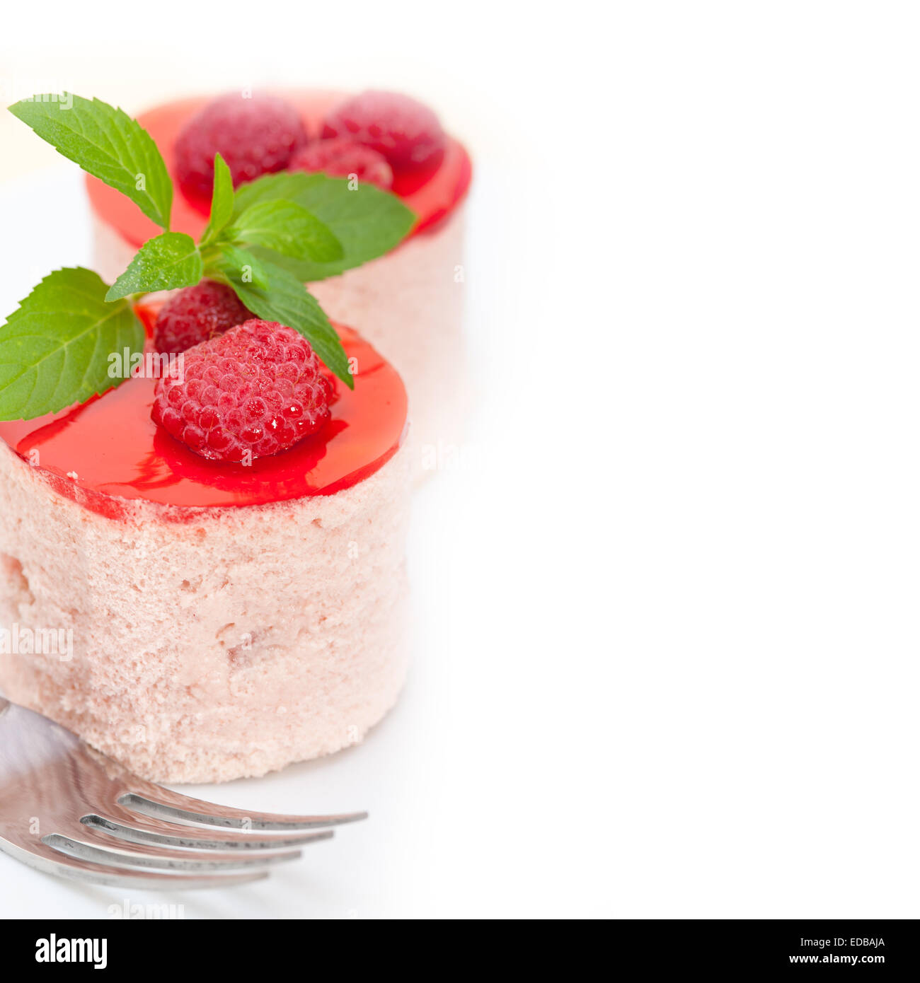 Round Raspberry Sweets fresh raspberry cake mousse dessert round shape with mint leaves Stock ...