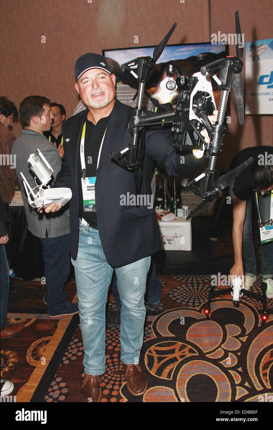 Las Vegas, Nevada, USA. 4th Jan, 2015. DJI Global displays the Inspire