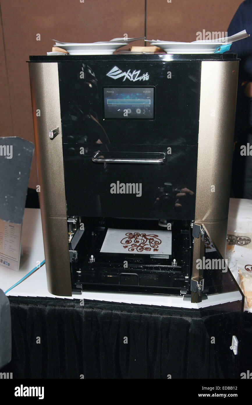 Las Vegas, Nevada, USA. 4th Jan, 2015. XYZ Printing displays their 3D