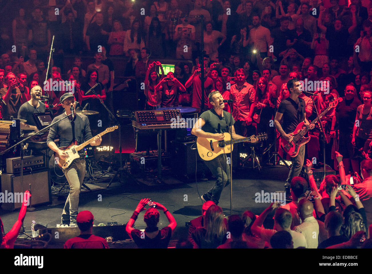 Coldplay performing live in concert at the Royal Albert Hall Featuring:  Coldplay Where: London, United Kingdom When: 02 Jul 2014 Stock Photo - Alamy