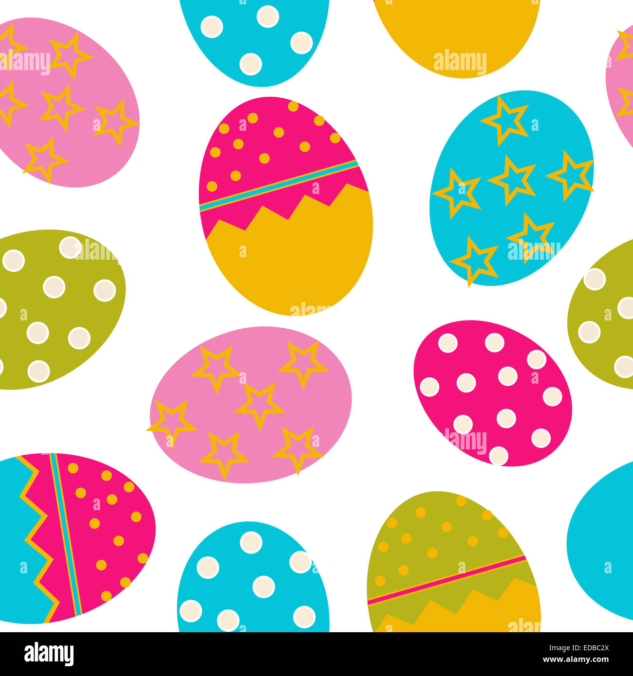 Vector Easter Seamless pattern with eggs background. EPS10 Stock Photo ...