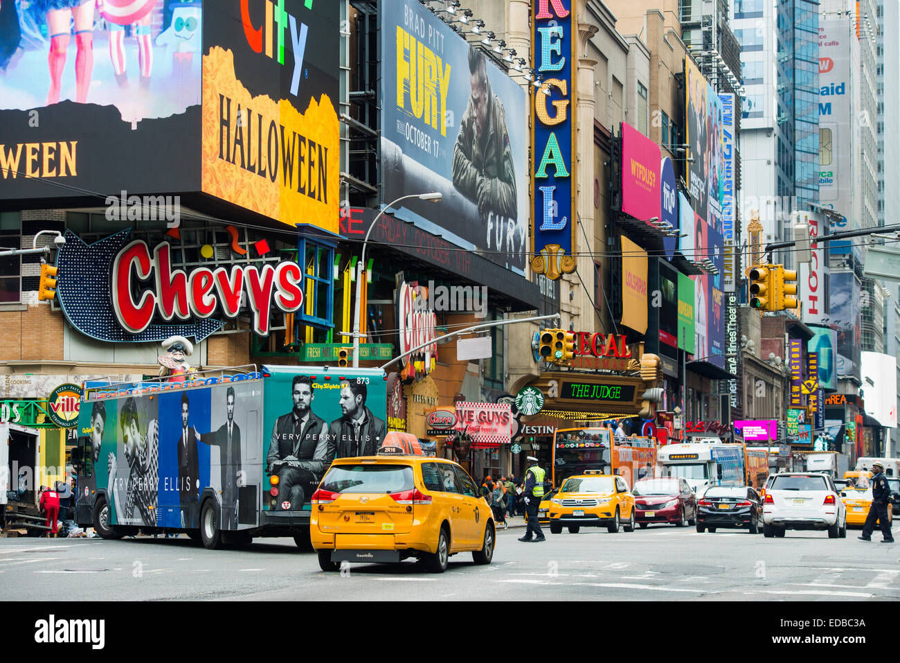Times Square, Manhattan, New York City, New York, United States Stock Photo