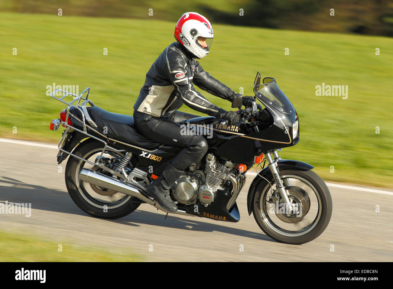 Yamaha XJ 900 F, driving Stock Photo