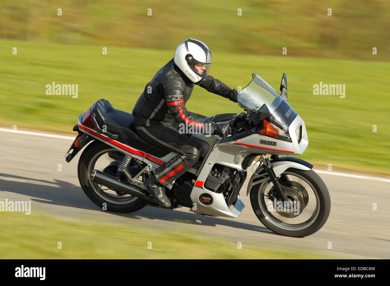 Yamaha XJ 650 F, driving Stock Photo