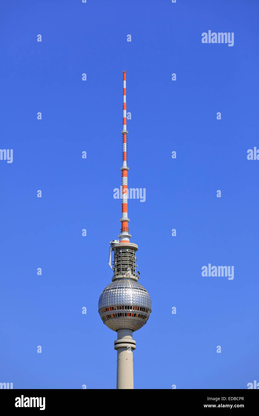 Berlin TV Tower, Mitte district, Berlin, Germany Stock Photo