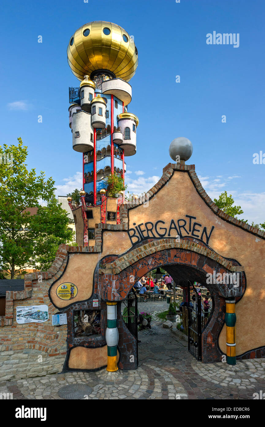 Kuchlbauer Tower Also Hundertwasser Tower By Friedensreich Stock Photo Alamy