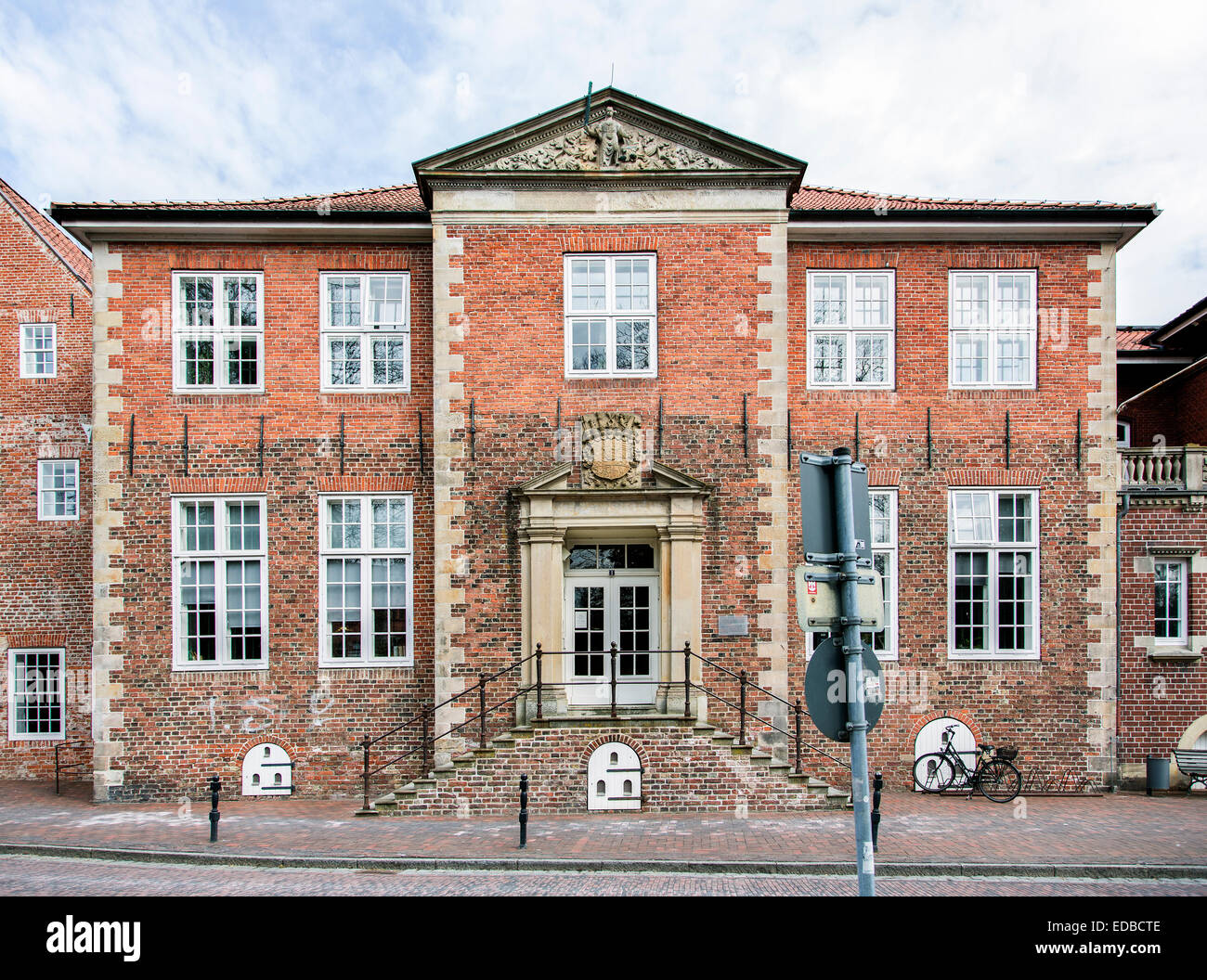 Local court, former judgement hall, Jever, Frisia, Lower Saxony, Germany Stock Photo