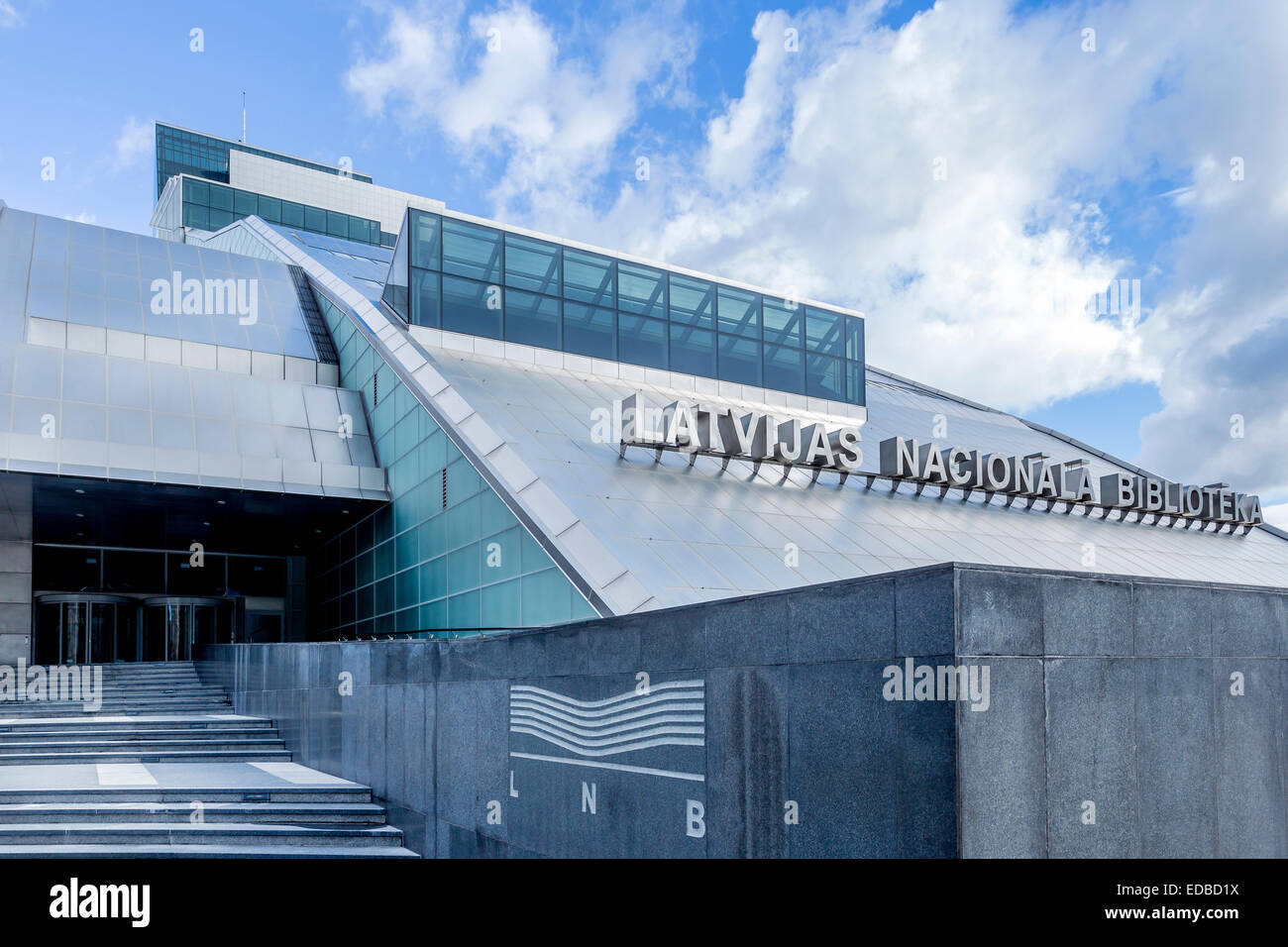 National Library of Latvia, Riga, Latvia Stock Photo