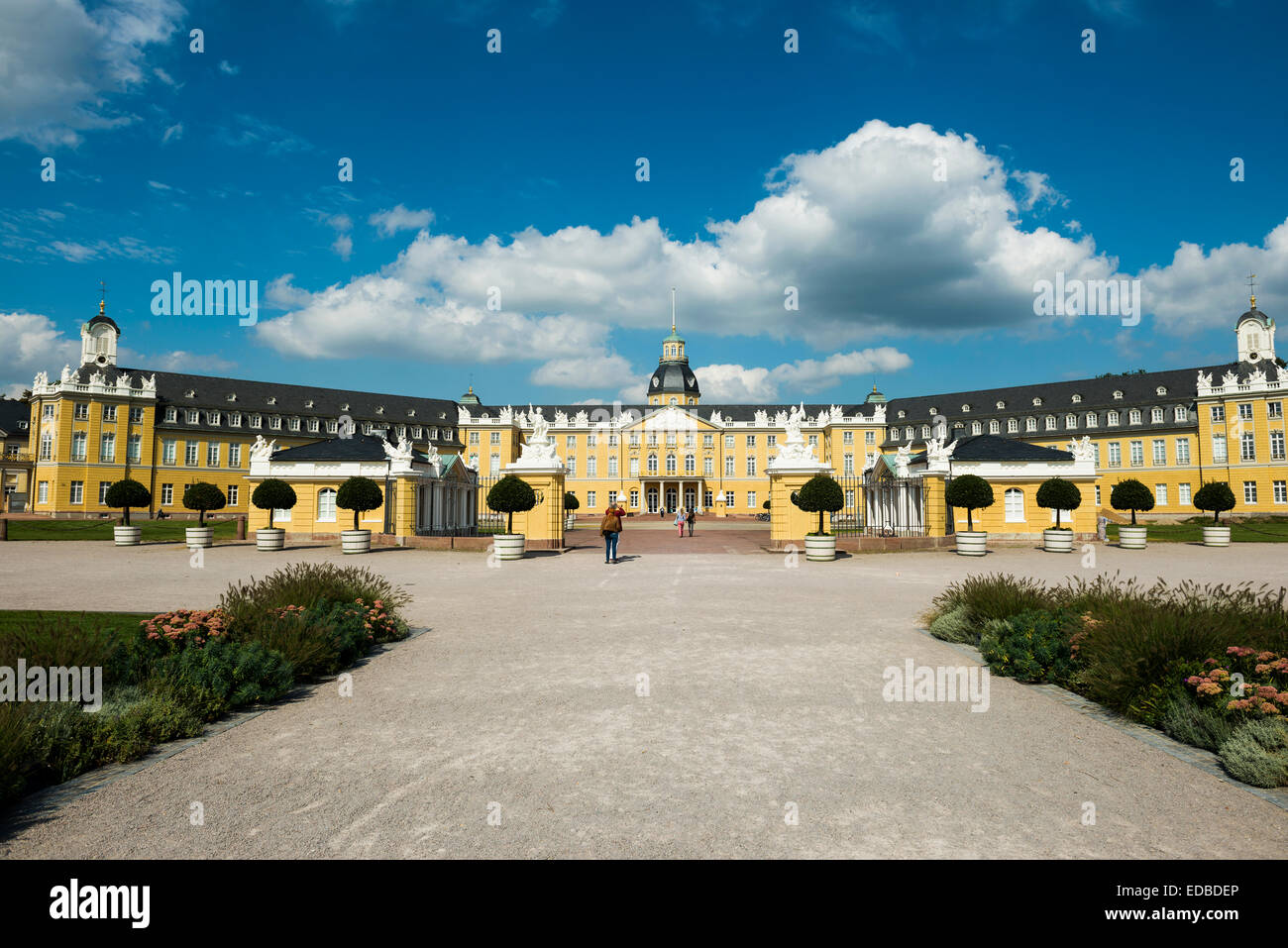 Schloss Karlsruhe, Karlsruhe, Baden-Württemberg, Germany Stock Photo