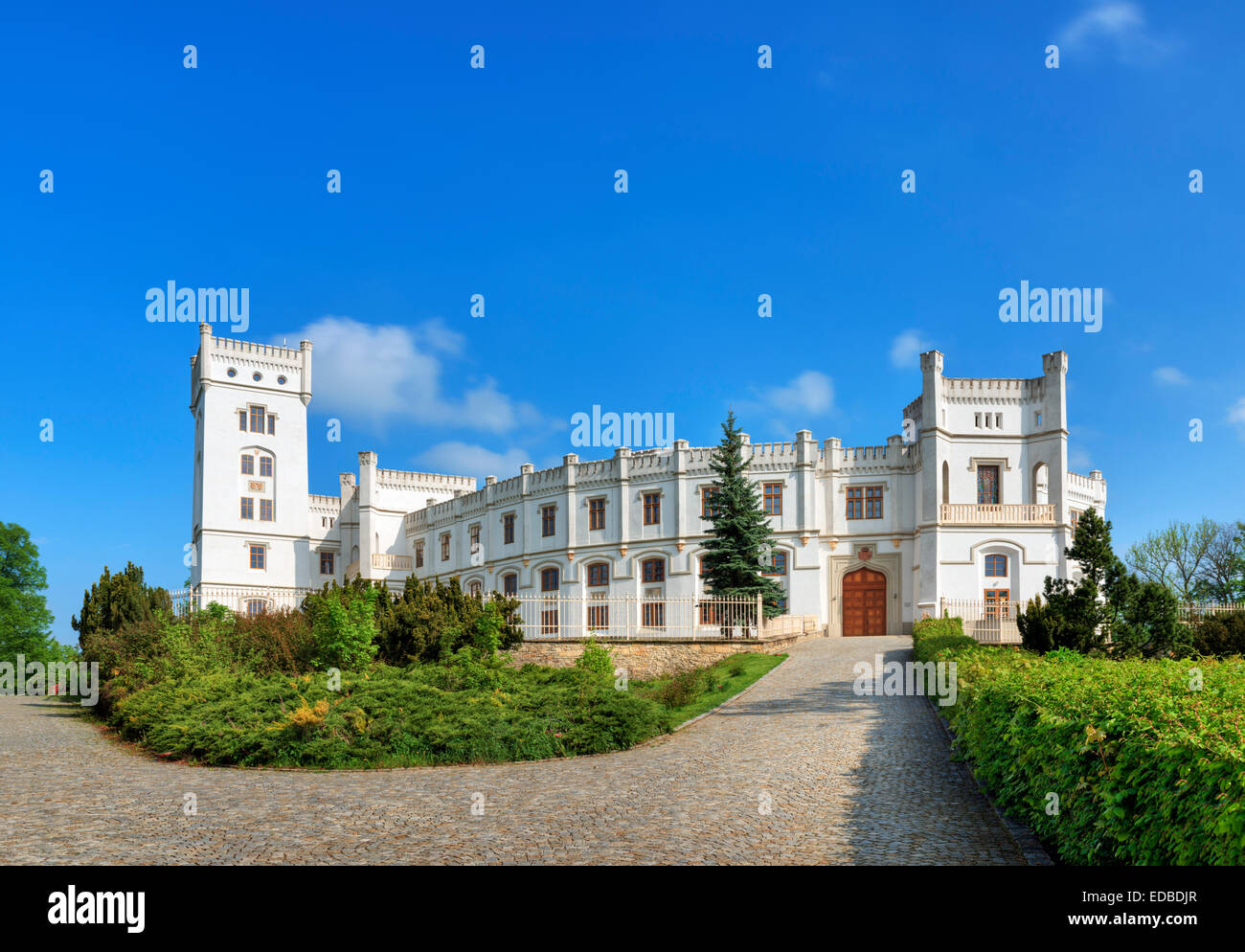 Chateau Nový Světlov, Bojkovice, Uherske Hradiste district, Zlin county, Czech Republic Stock Photo