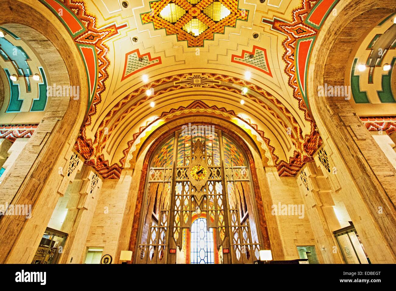 Inside Guardian Building Detroit, Michigan, USA. Oct. 24, 2014 Stock ...