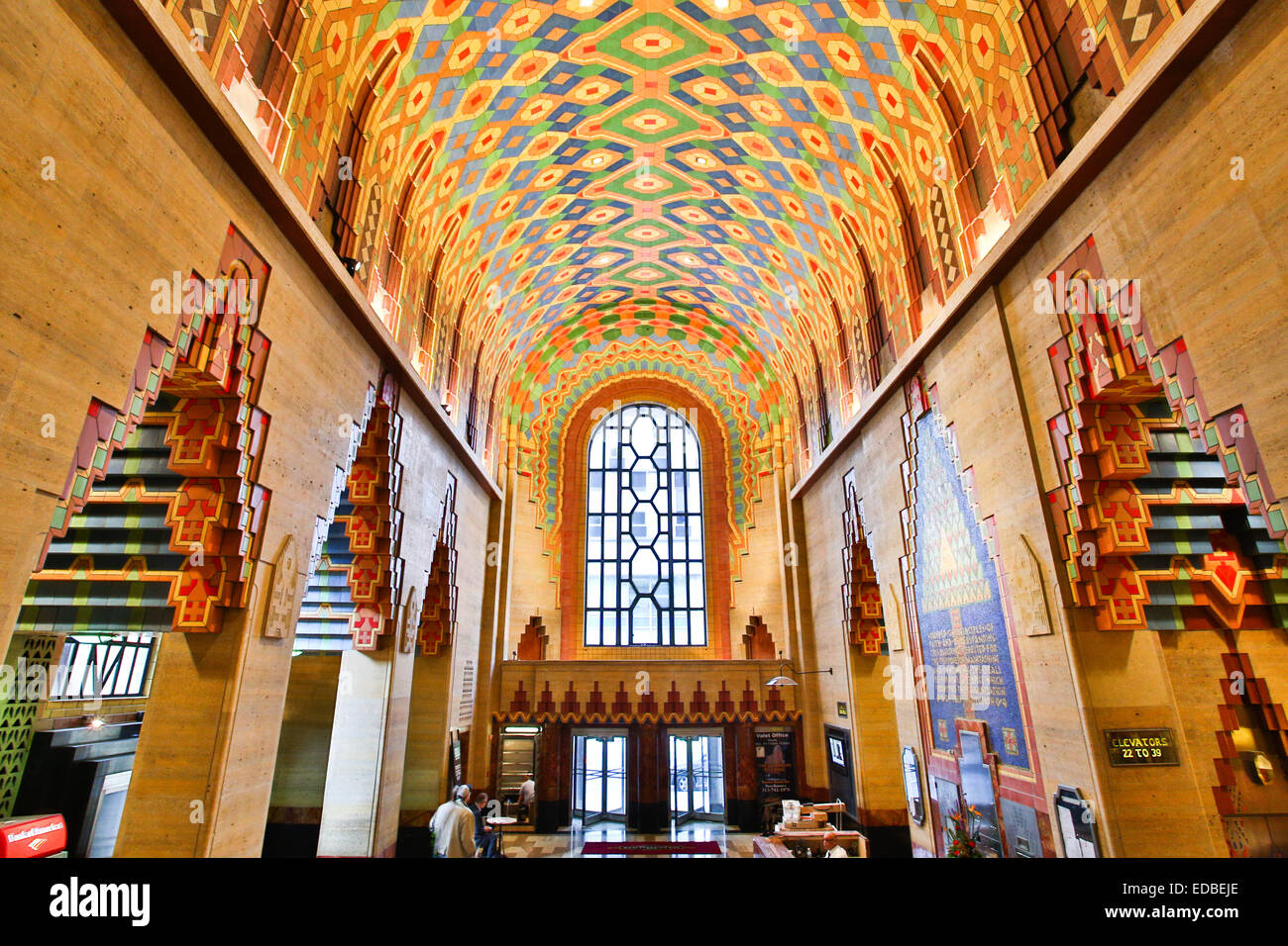 Inside Guardian Building Detroit, Michigan, USA. Oct. 24, 2014 Stock ...
