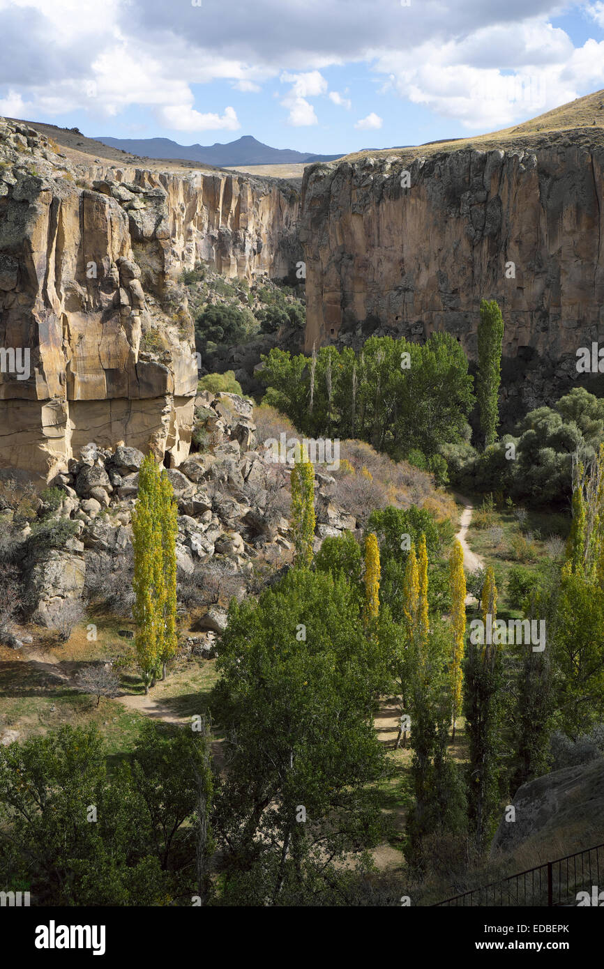 Ihlara Gorge, Ihlara Vadisi, Aksaray Province, Cappadocia, Turkey Stock Photo