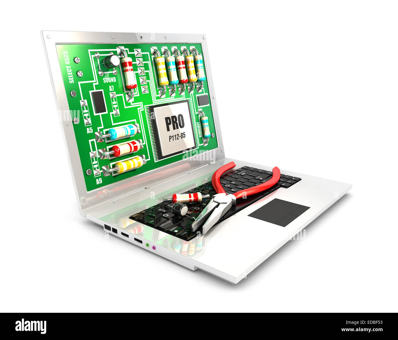 3d circuit hi-res stock photography and images - Alamy
