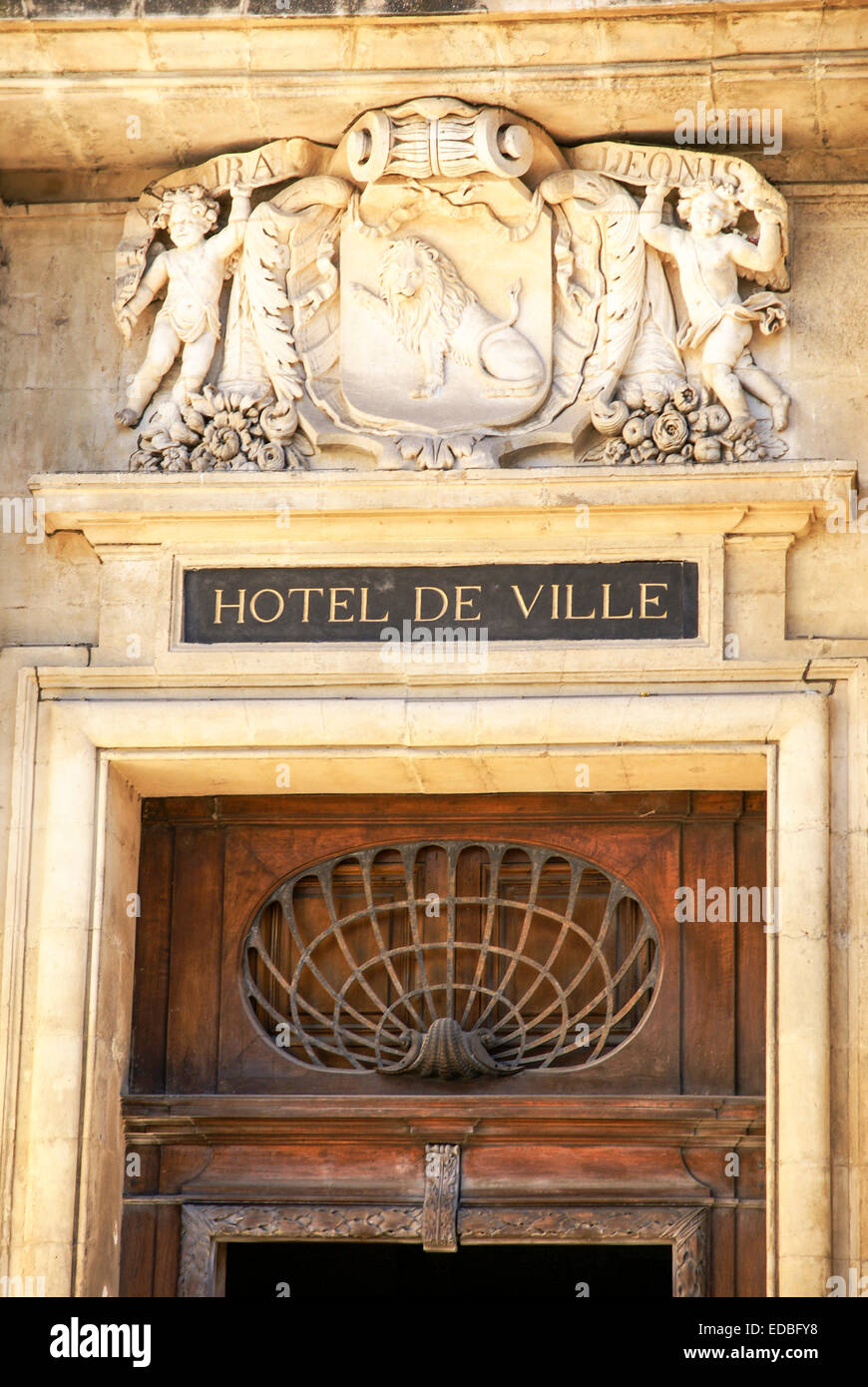 Arles, Provence, France Hotel De Ville Stock Photo