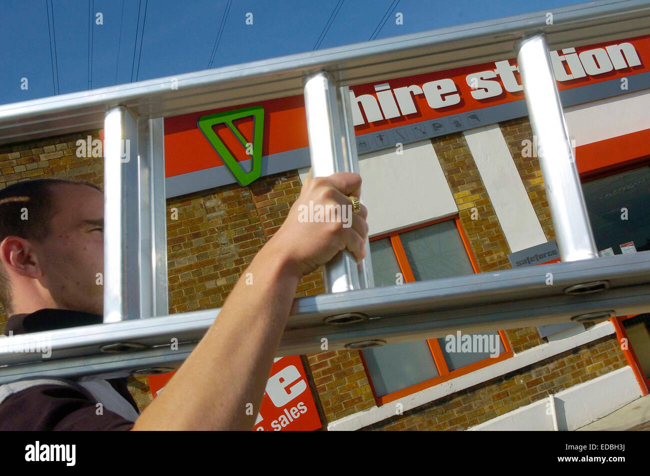 Illustrative image hire station depot in canning hires stock