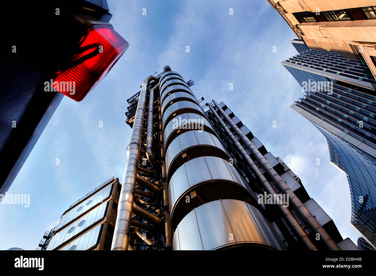 The Lloyds Buliding on Lime Street in the City of London Stock Photo