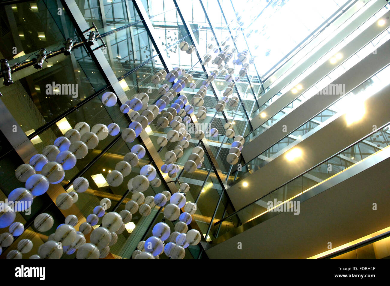Interior of The London Stock Exchange. Stock Photo