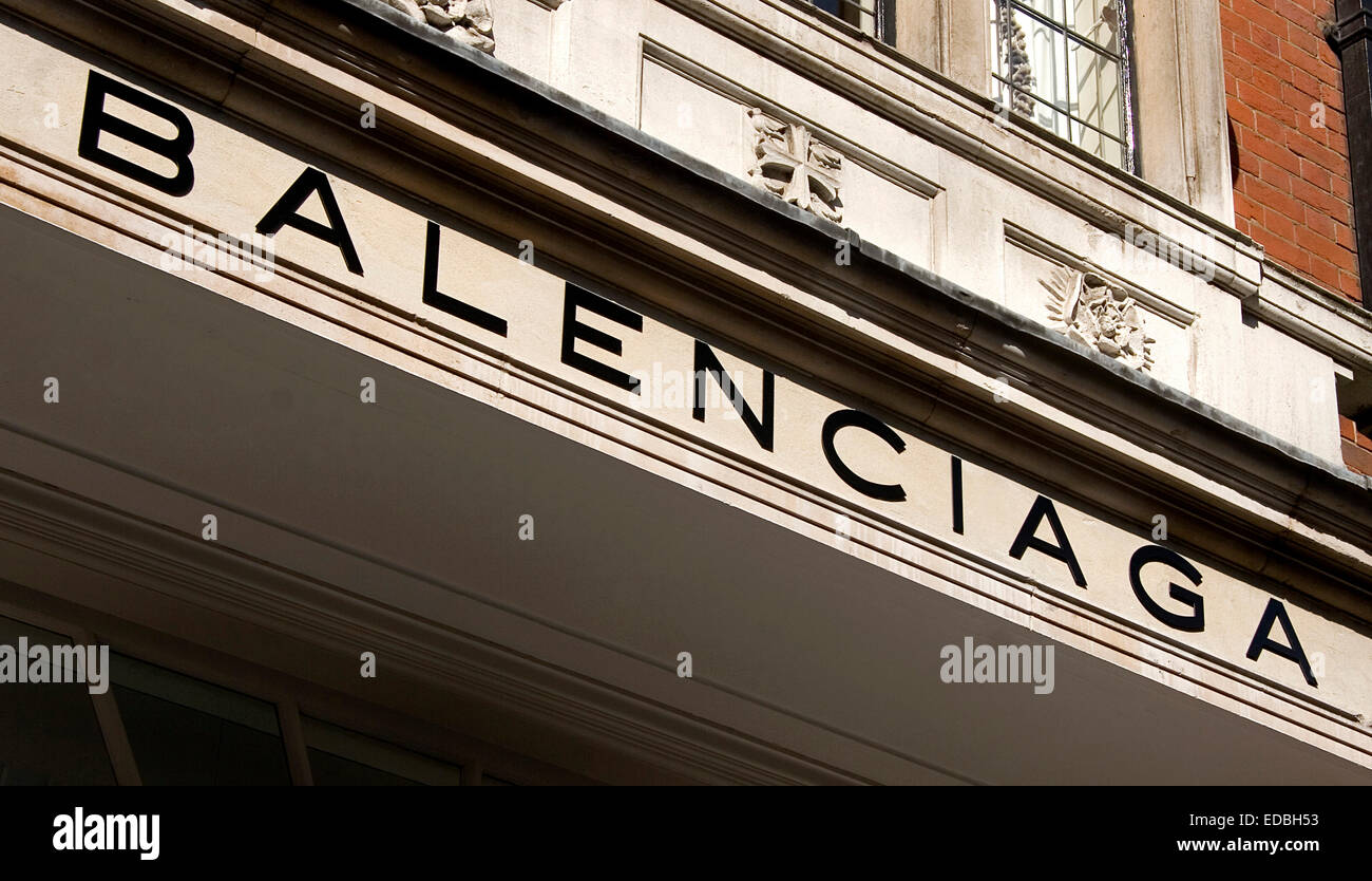 Balenciaga, Mount Street, London Stock Photo - Alamy