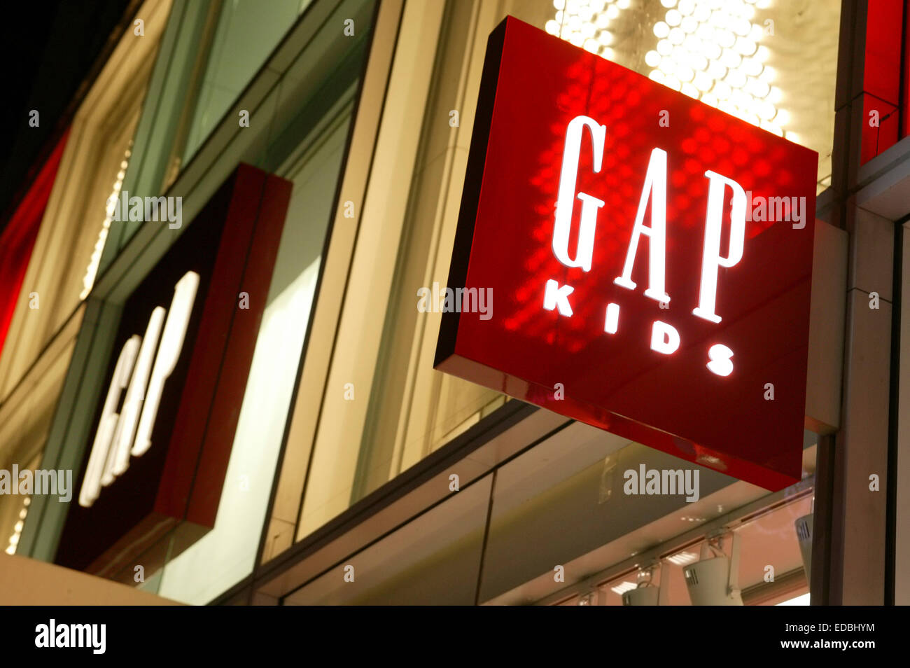 External shot of a GAP store. Stock Photo