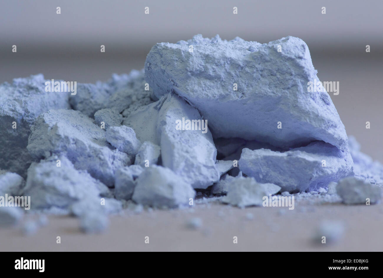 Rare earth neodyme oxide, photgraphed at the Tradium GmbH in Frankfurt