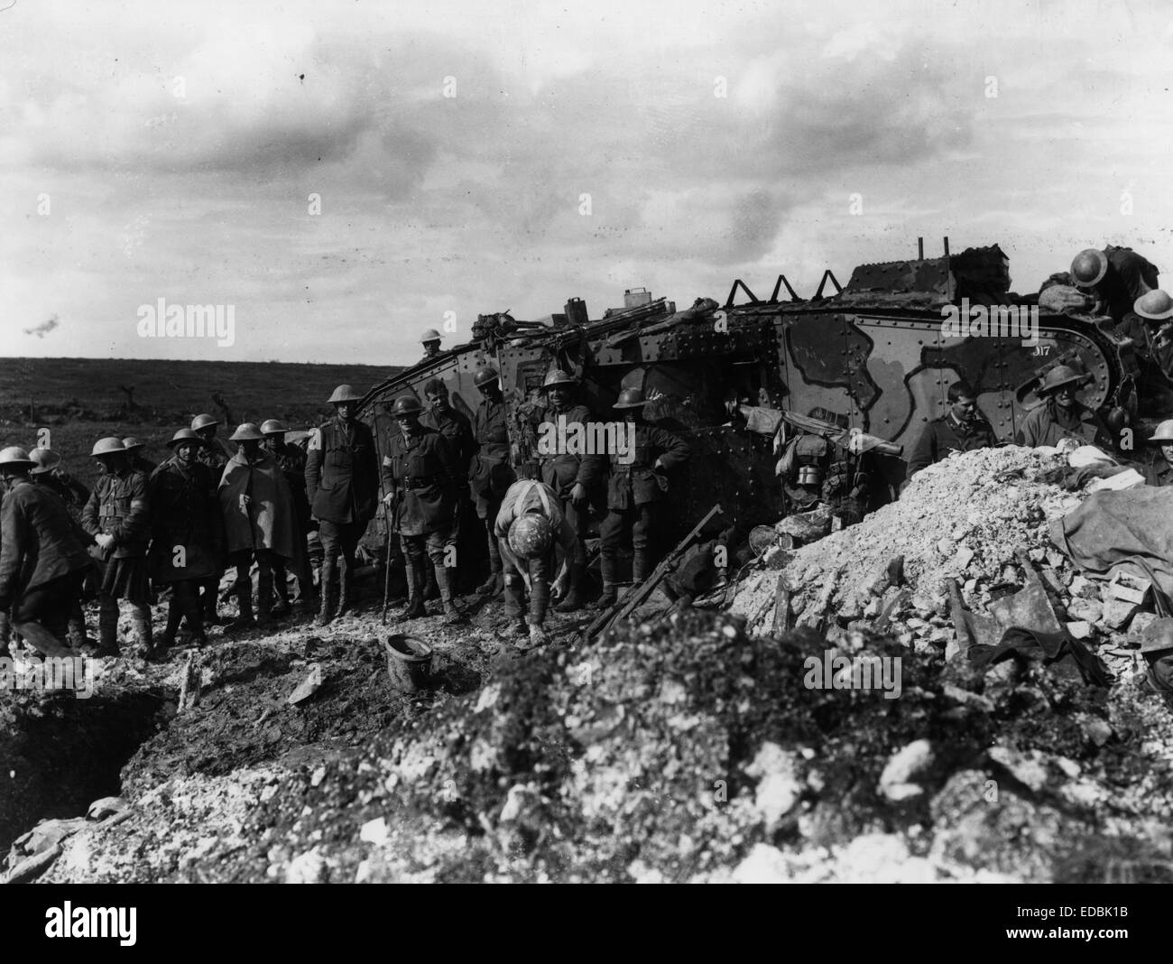 Battle of Flers-Courcelette. Stock Photo