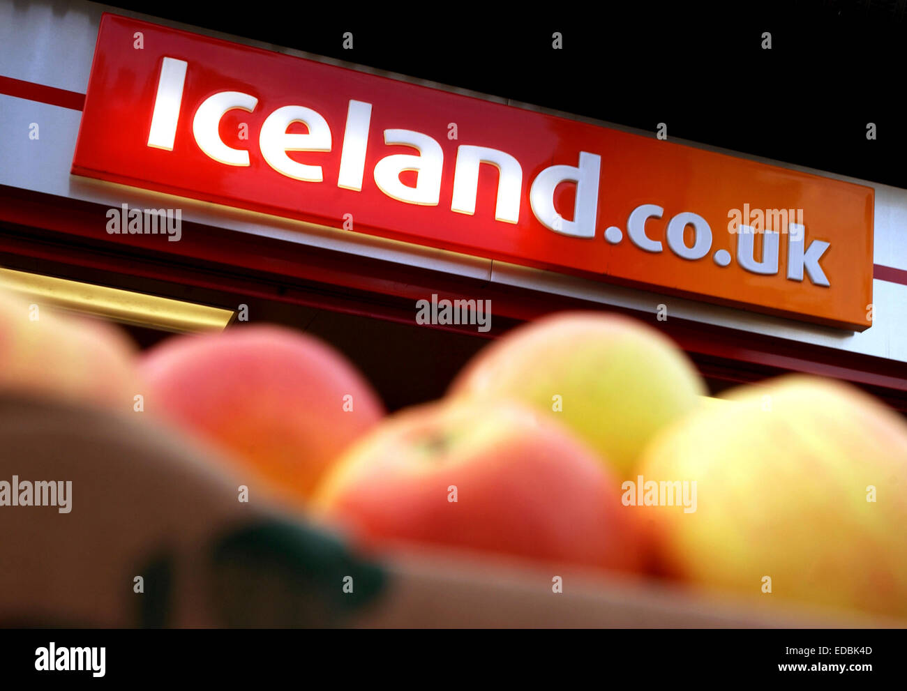Picture shows: An Iceland store in Central London. Stock Photo