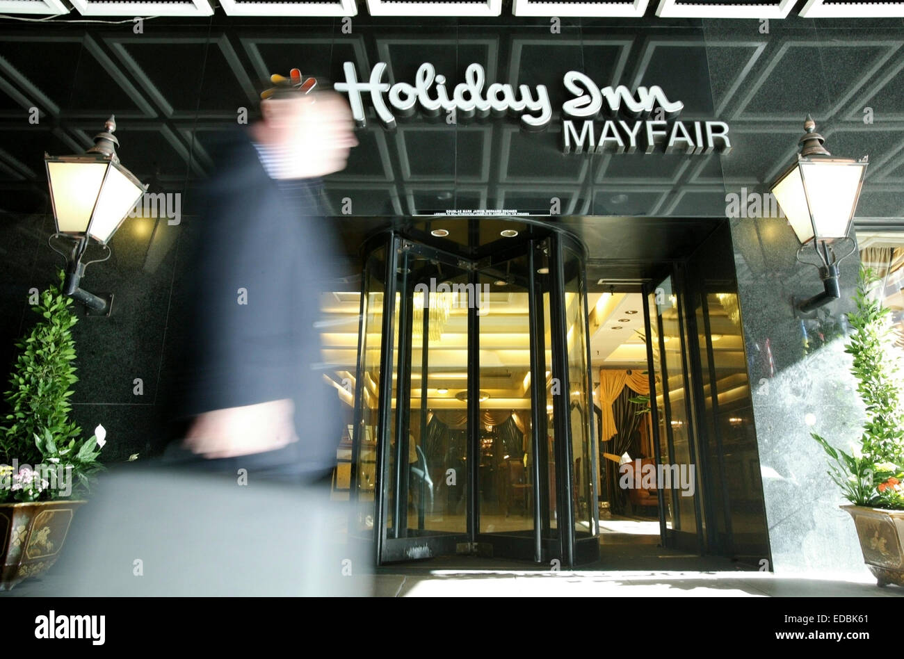 Picture shows the Holiday Inn in Mayfair, London part of the Intercontinental Hotel Group. Stock Photo