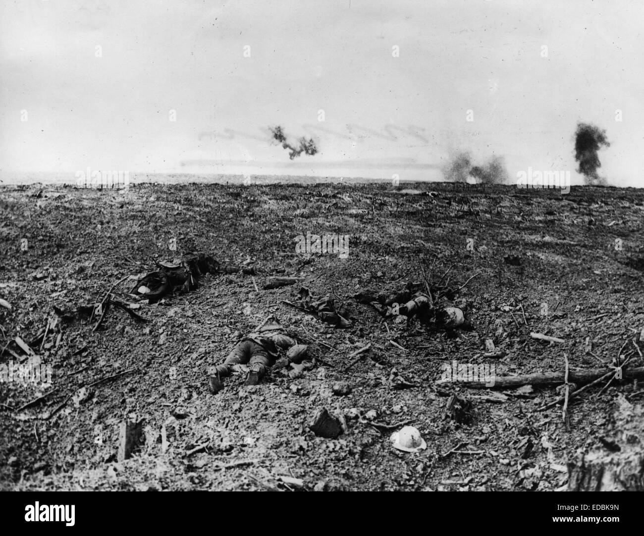 View of the Battlefield. Stock Photo