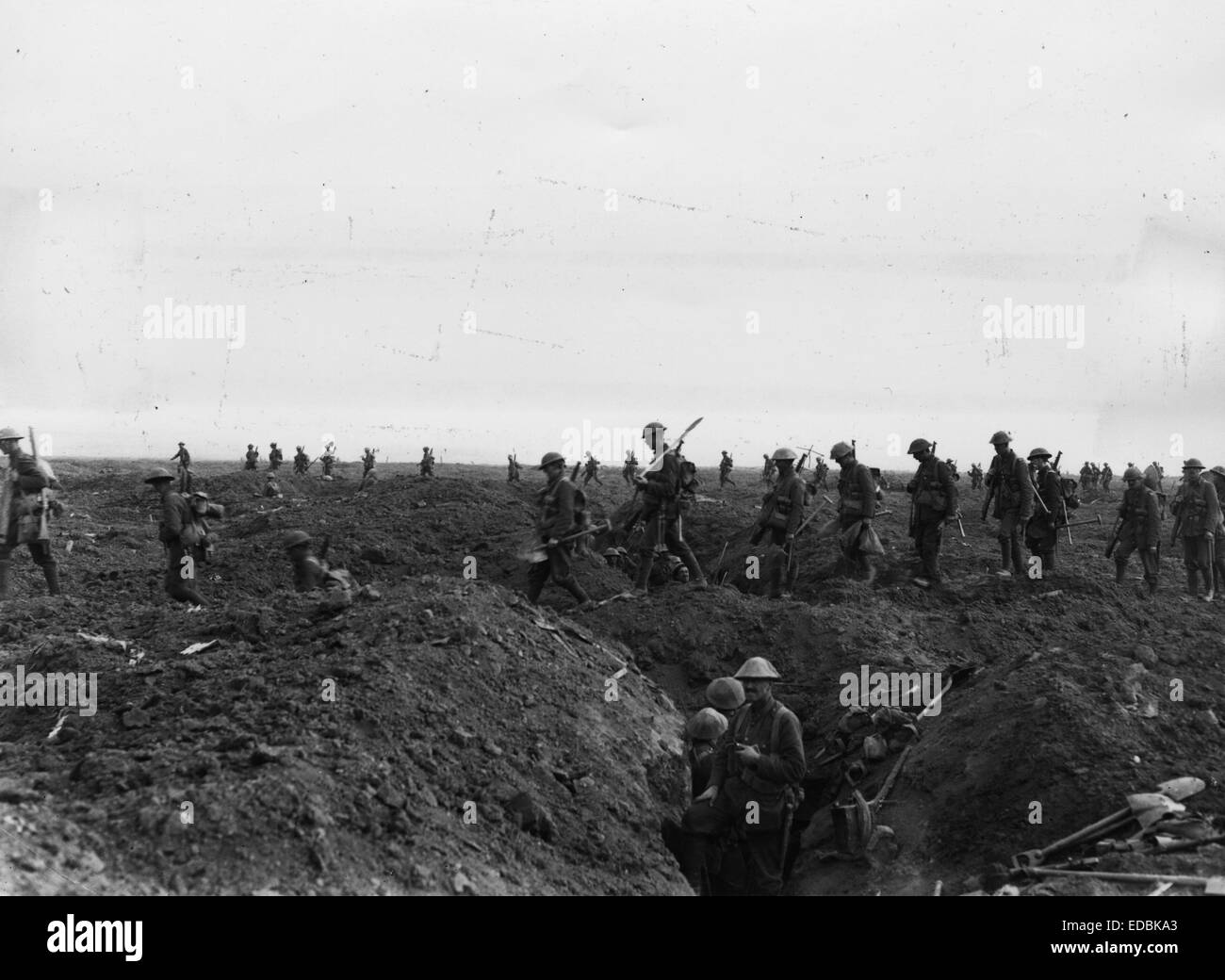 Battle of Flers-Courcelette. Stock Photo