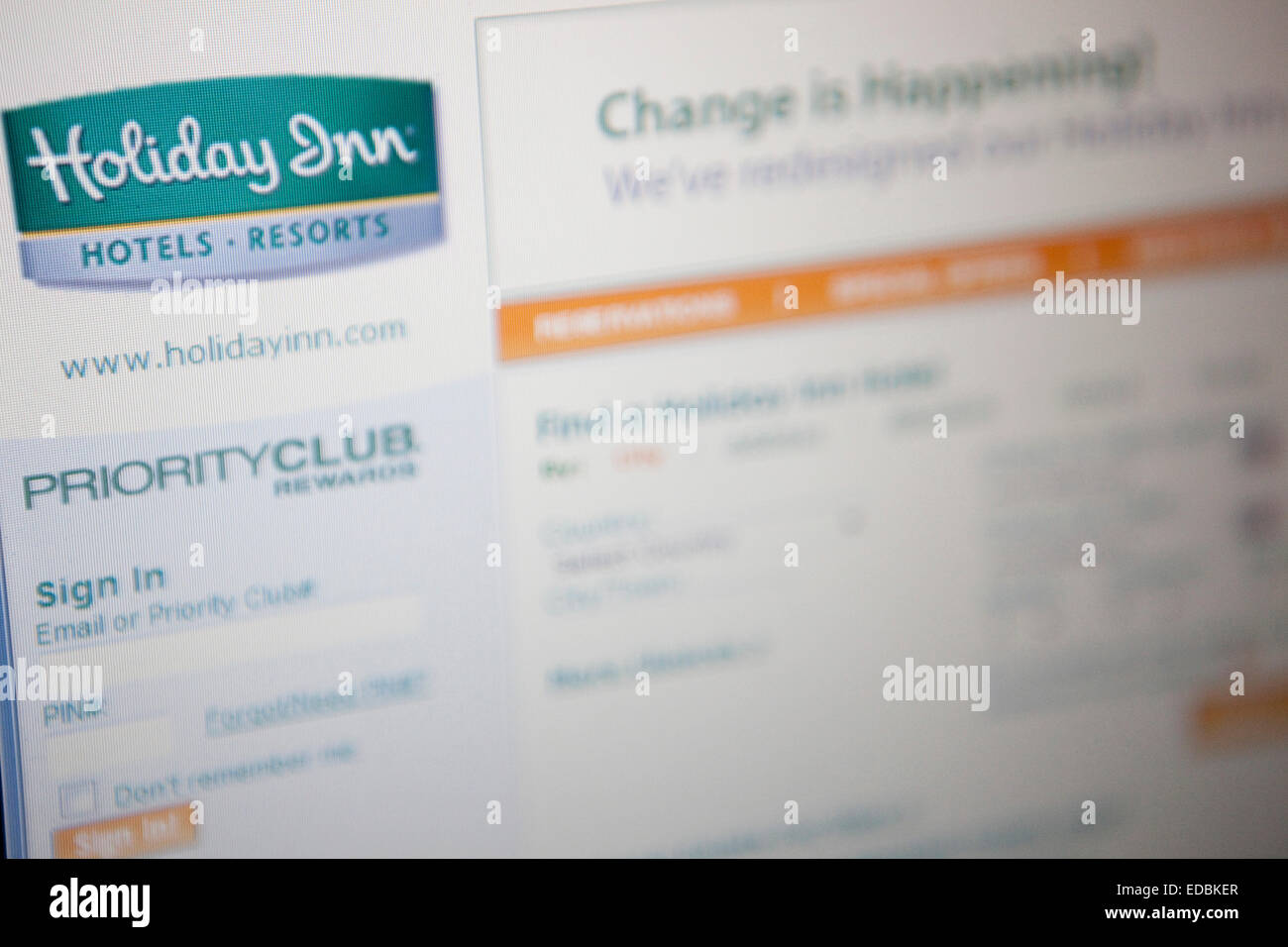 Holiday Inn.com Holiday inn branding hi-res stock photography and images - Alamy