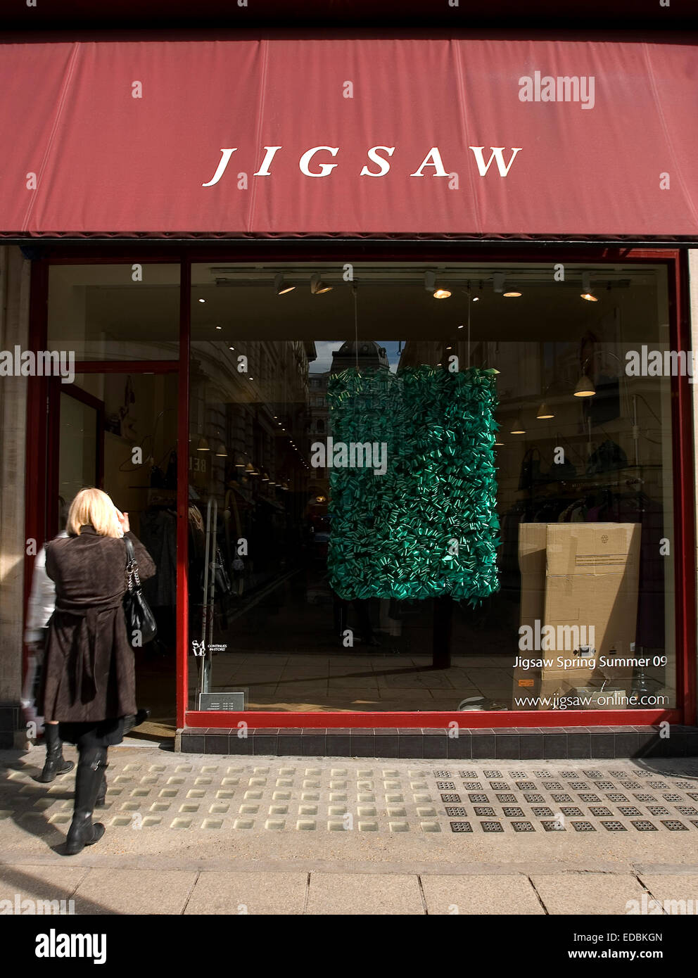 External photograph of the Jigsaw store on Oxford Street, London Stock Photo