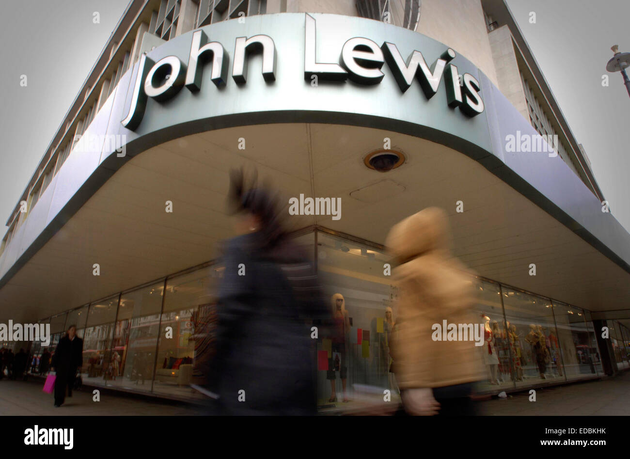 Exterior of the flagship John Lewis store on Oxford Street, London. Stock Photo