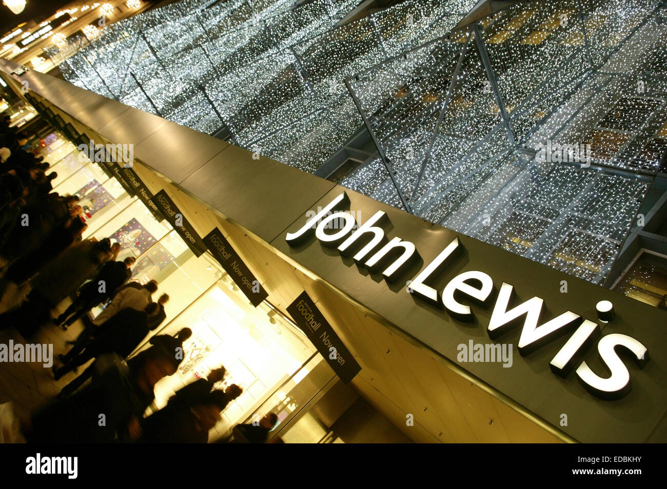 John lewis department store entrance hires stock photography and