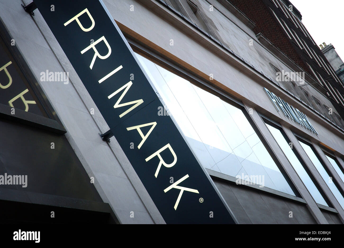Exterior of the flagship Primark store on Oxford Street, am Associated British Foods brand. Stock Photo