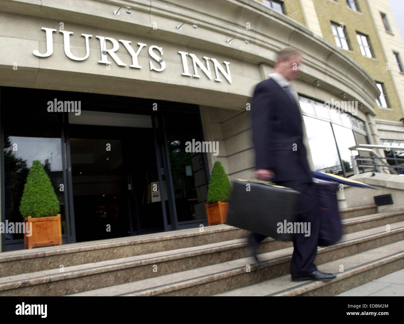 The entrance to a Jurys Inn, on Pentonville Road, London. Stock Photo